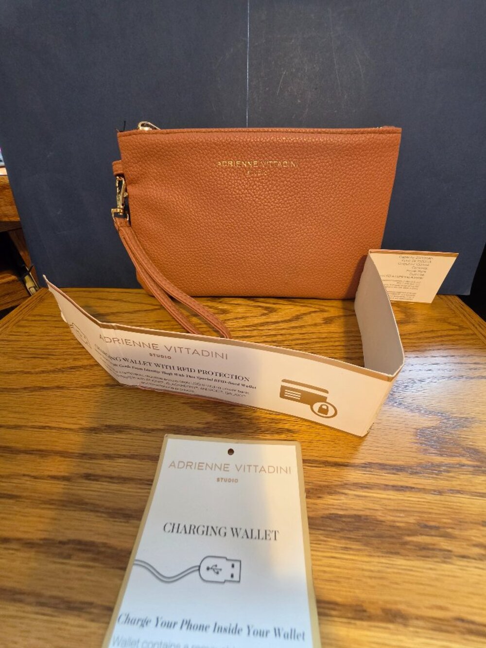Adrienne Vittadini Studio Phone Charging Wallet Wristlet - New/Never Used